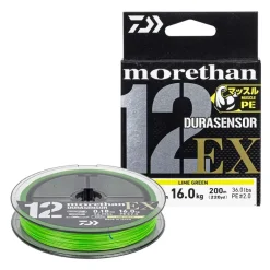 Tresse DAIWA Morethan 12 EX 2025 Lime green 200m