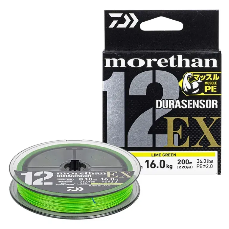 Tresse DAIWA Morethan 12 EX 2025 Lime green 200m