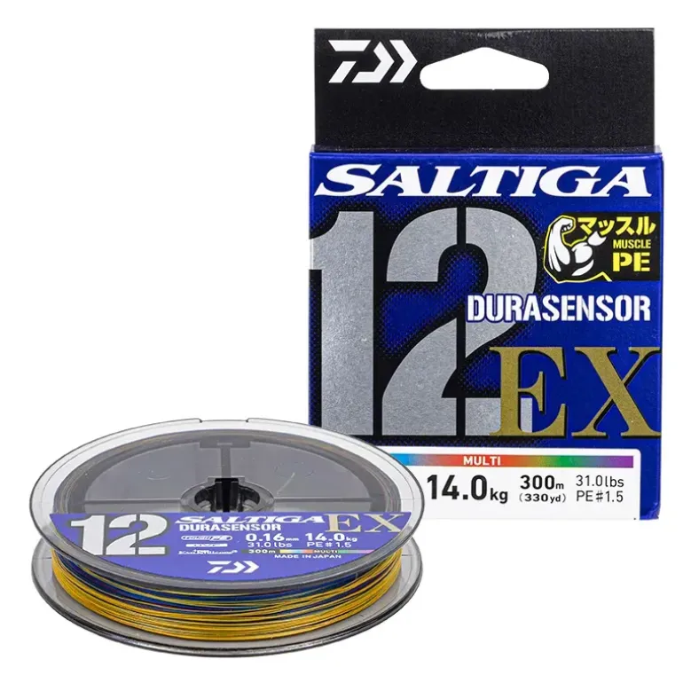 Tresse DAIWA Saltiga 12 EX 2025 Multicolore 300m