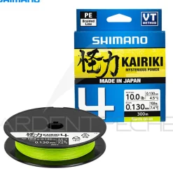 Tresse SHIMANO Kairiki 4 Mantis green 300m