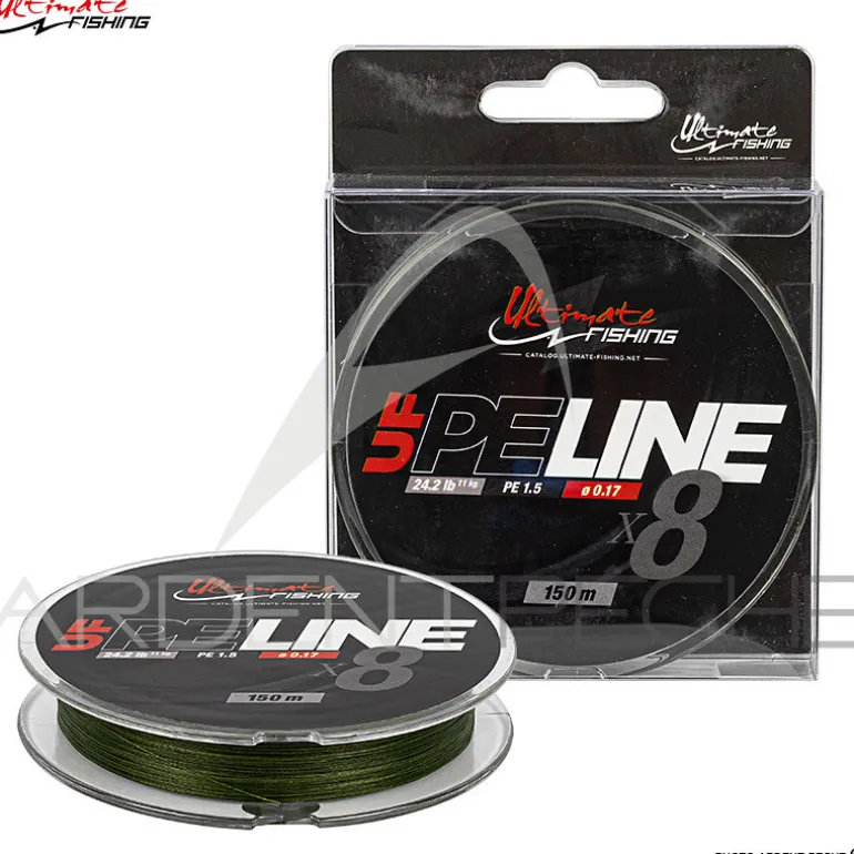 Tresse ULTIMATE FISHING PE Line X8 Moss green 150m