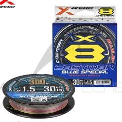 Tresse XBRAID Castman blue X8 300m